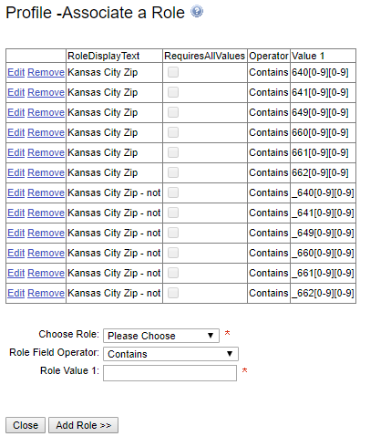 Zip Code Role-Basing and the 'Contains' Operator – Encompass Support Center